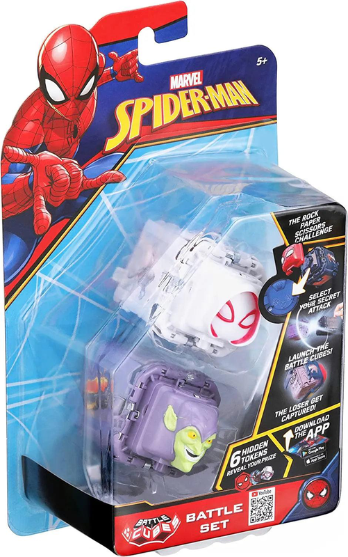 Marvel battle cube 2-pack spiderman - assorted, , medium-null