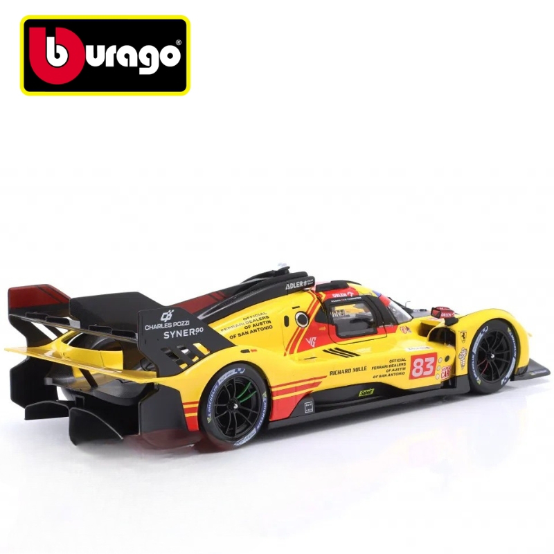 Product image: Bburago 1/18 2024 ferrari 499p #83 kubica/yifei/scarcman lms hypercar champion 24h le mans 2024, red, , medium-null