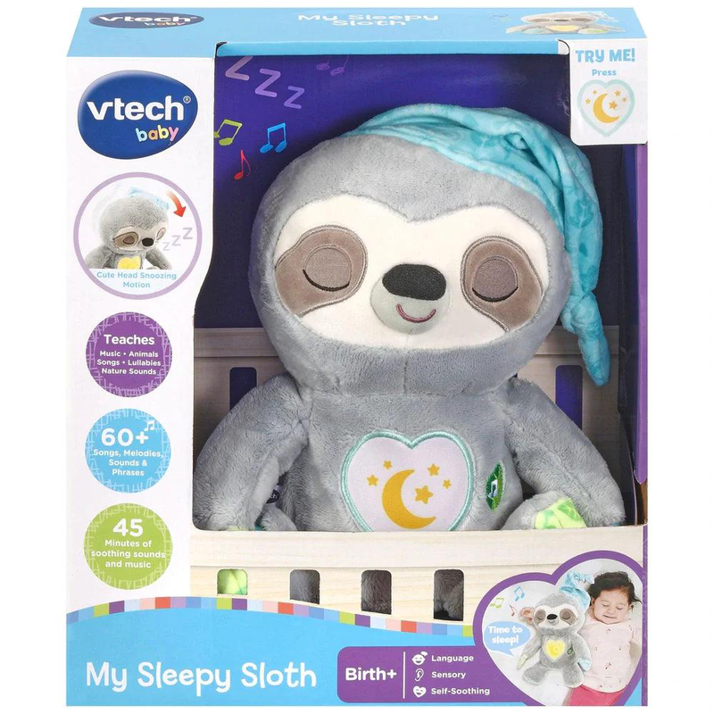 Vtech my sleepy sloth musical soft toy, , medium image number null
