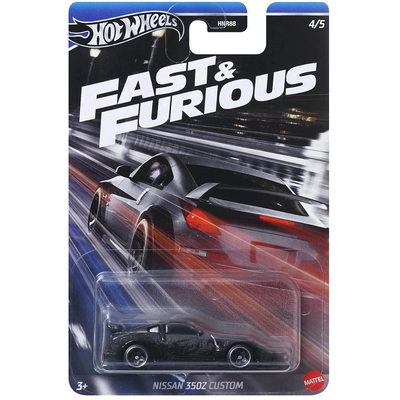 Hot wheels nissan 350z custom – fast & furious 1/64 die-cast model, , medium