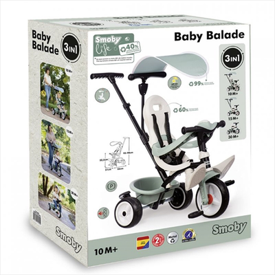 Smoby life baby balade tricycle 7600741404, , medium