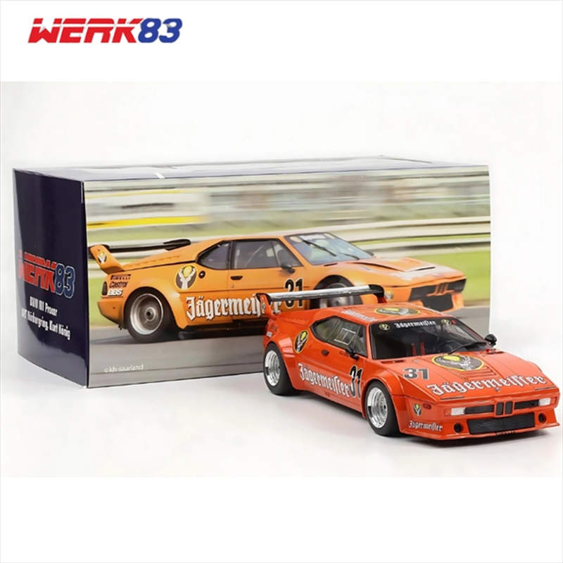 Product image: Werk83 1/18 1982 bmw m1 procar #31 kurt konig drt nurburgring *jagermeister*, orange, , medium-null
