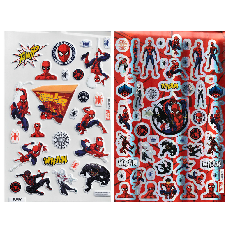 Marvel spider-man sticker booklet: swing into action with every sticker - over 150 stickers across 4 spectacular pages, , medium-null