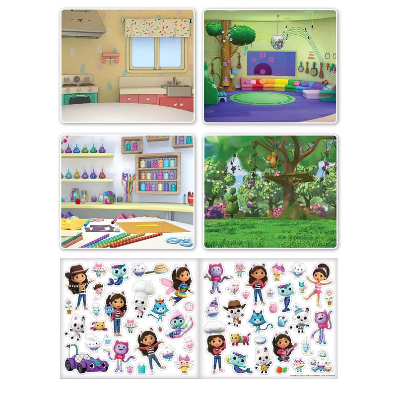 Gabby's dollhouse sticker scene activity set, , medium-null
