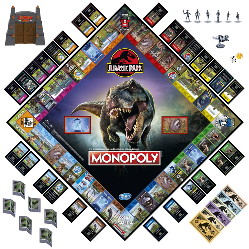 Hasbro monopoly-jurassic park gr en, , medium-null