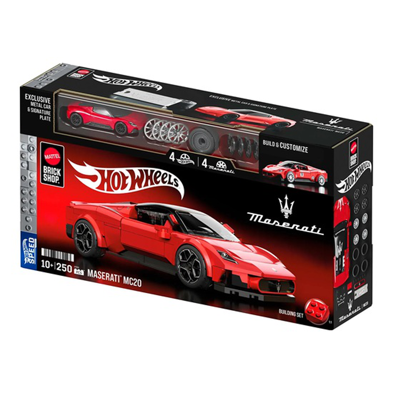 Hot wheels brick shop maserati mc20 250pcs 10y+ (jfr90), , medium-null