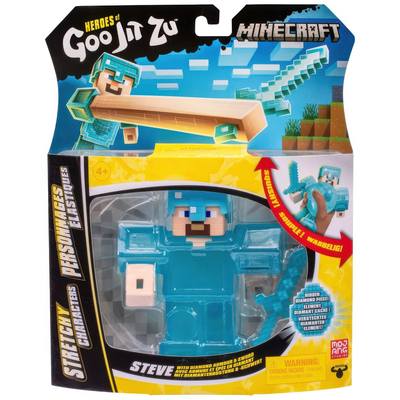 Heroes of goo jit zu minecraft steve with armour and sword, , medium