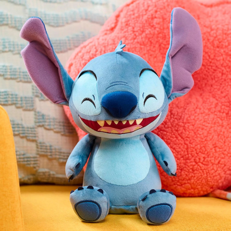 Disney stitch plush toy 28cm sound & movement, , medium-null