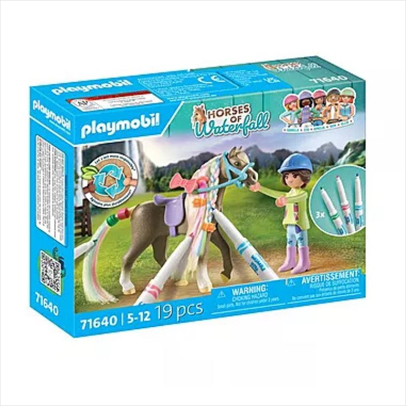 Playmobil 71640 horses of waterfall - washable horse set, , medium-null