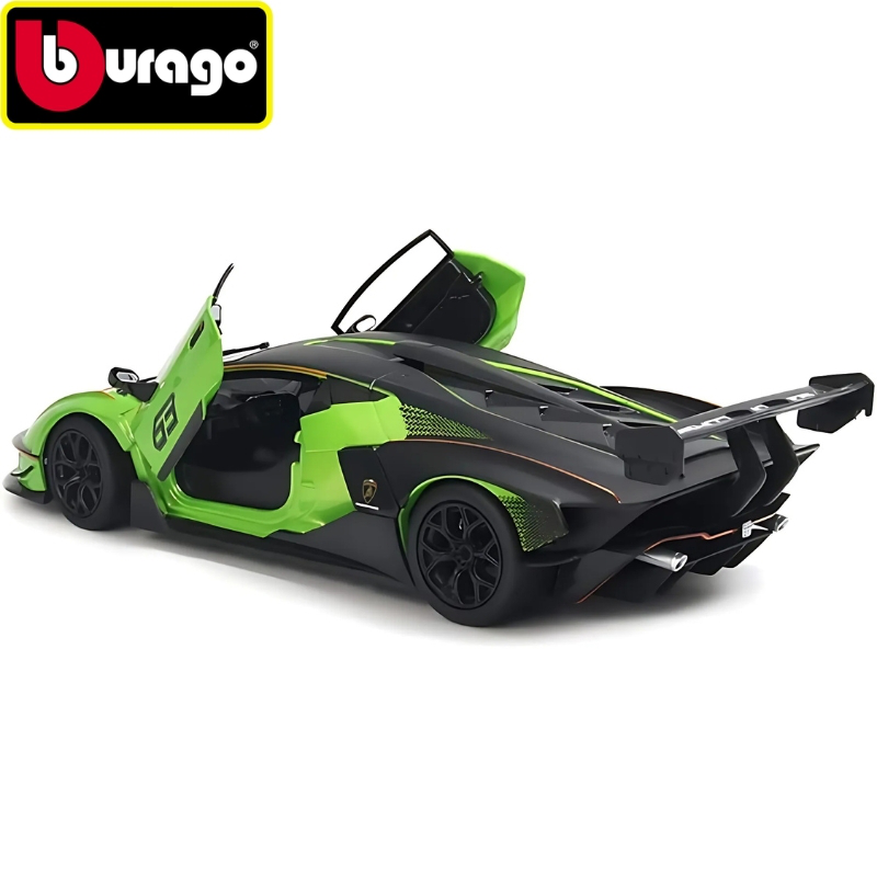 Bburago 1/24 - lamborghini essenza scv12 - green diecast, , medium-null