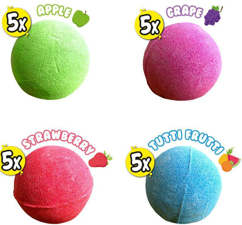 Zimpli kids baff bath bombz round mega value pack - 20 pack 700g, , medium-null
