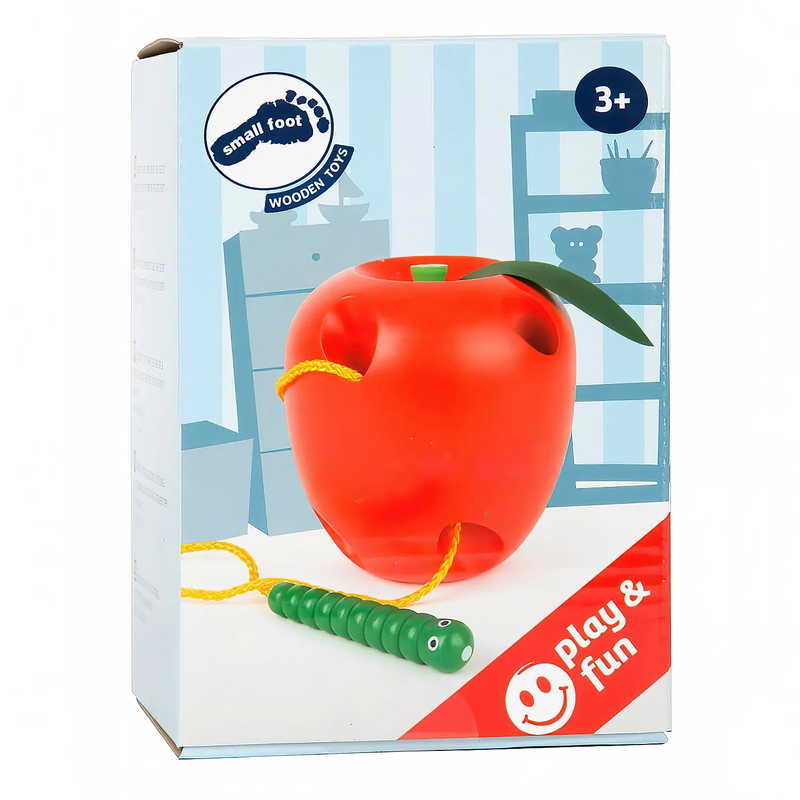 Product image: Small foot wooden threading apple game, , medium-null