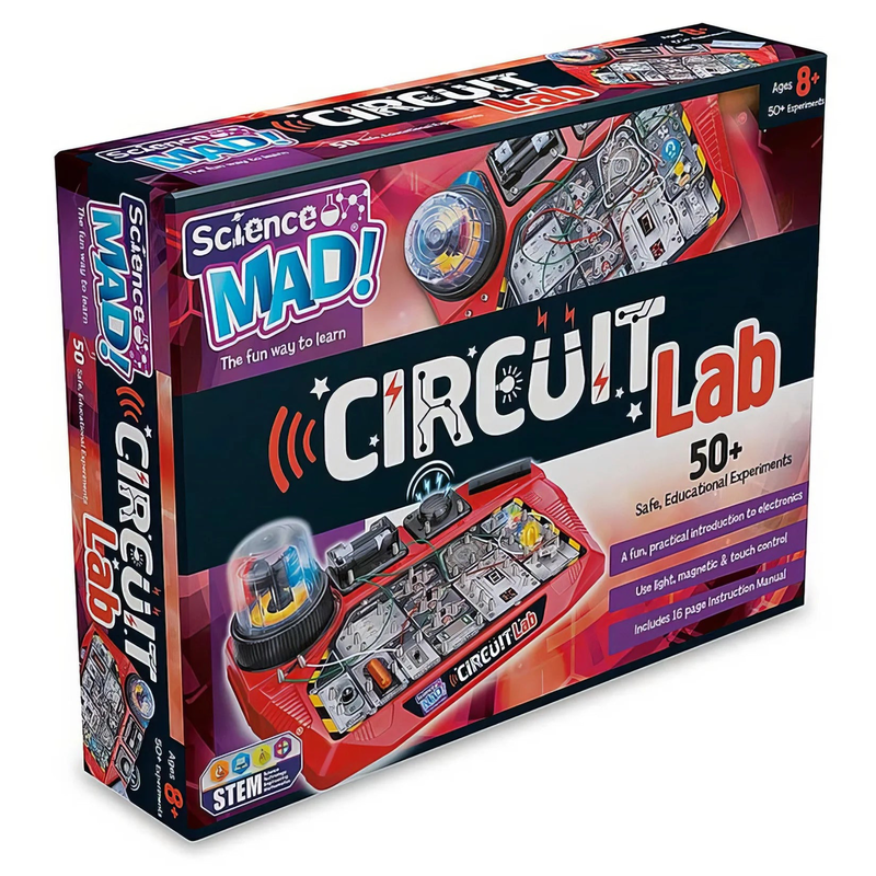 Science mad circuit lab kit with 50+ experiments, , medium-null