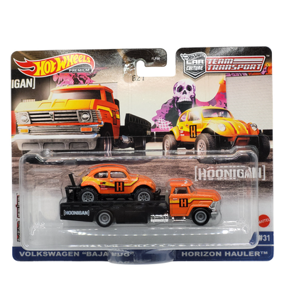 Hot wheels team transport hoonigan volkswagen baja bug & horizon hauler #31, , medium