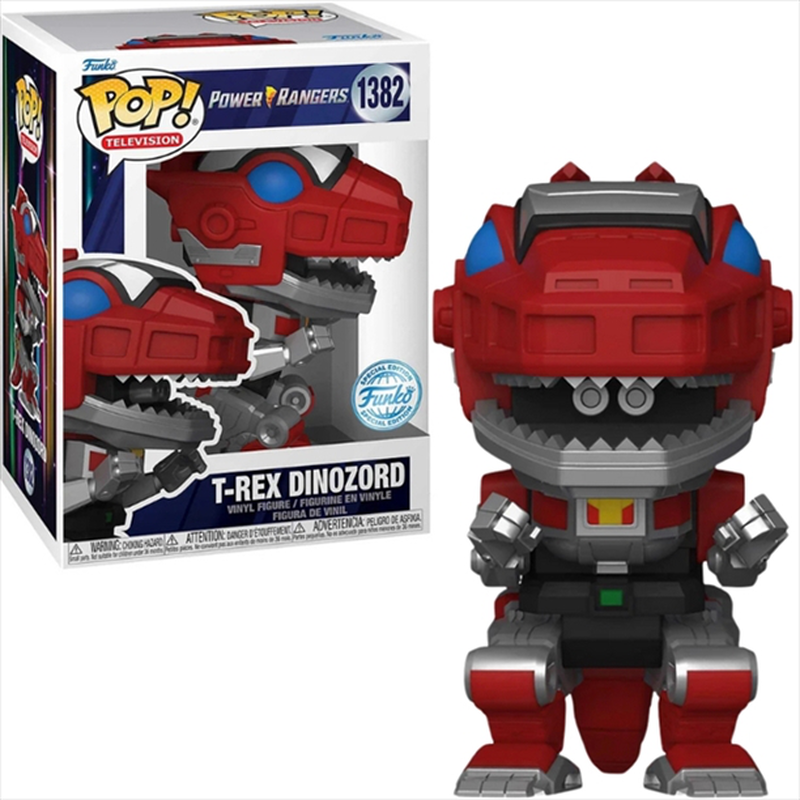 Product image: Funko pop! Television: power rangers - t-rex dinozord special edition #1382 vinyl figure-null