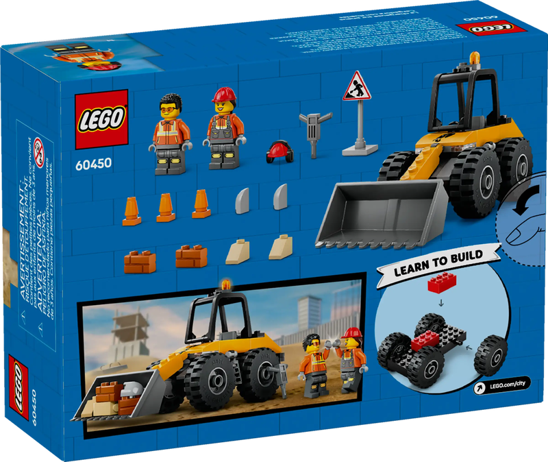 Product image: Lego city 60450 yellow construction wheel loader, , medium-null