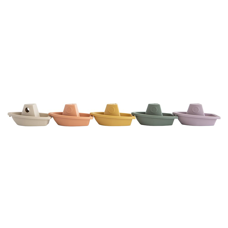 Product image: Mushie bath play set boats rustic, , medium-null