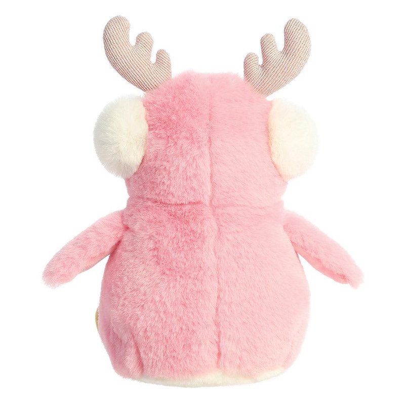 Aurora pompom penguin with reindeer antlers 18cm plush, , medium image number null