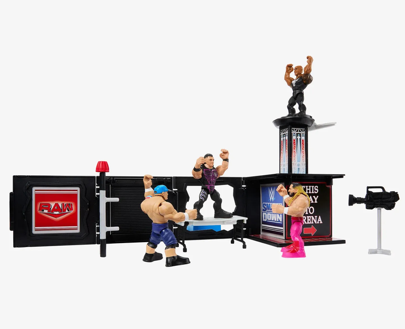 Wwe knuckle crunchers final boss microphone playset, , medium-null