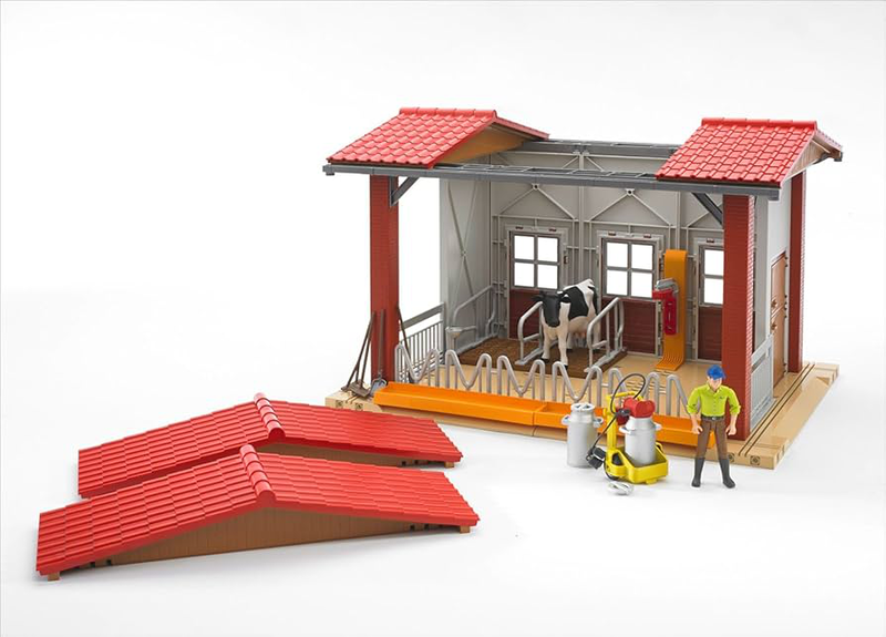 Product image: Bruder 62621 cow barn with milking machine 4y+, , medium-null