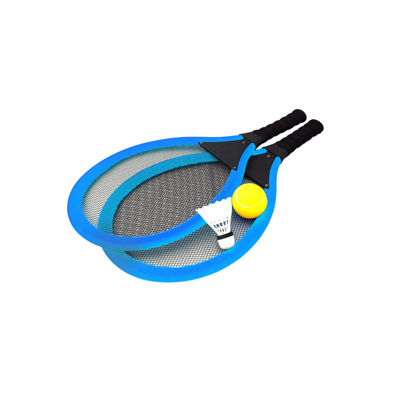 Wooden beach ball set with ball in net. Summer print, , medium-null