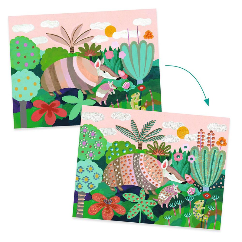 Tropical forest painting, , medium image number null
