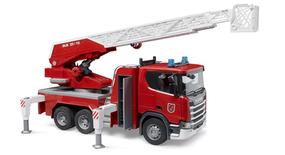 Bruder 03591 scania super 560r fire engine with ladder waterpump light & sound module 4y+, , medium
