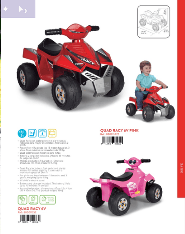 Quad racy pink colours 6v 800011422, , medium-null