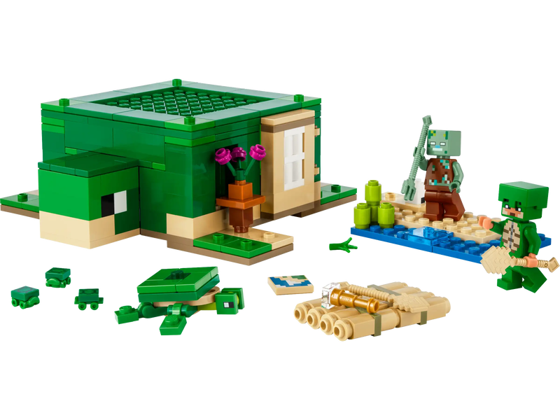 Product image: Lego minecraft 21254 the turtle beach house, , medium-null