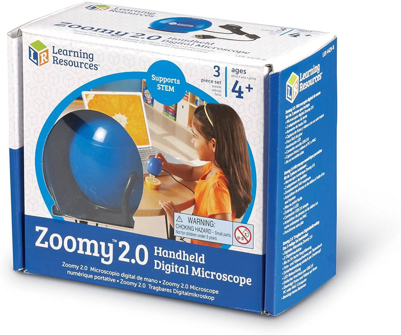 Learning resources zoomy 2.0 handheld digital microscope, , medium-null