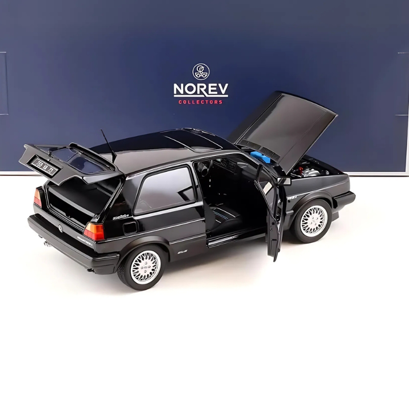 Norev 1/18 1989 volkswagen golf gti match, black metallic, , medium-null