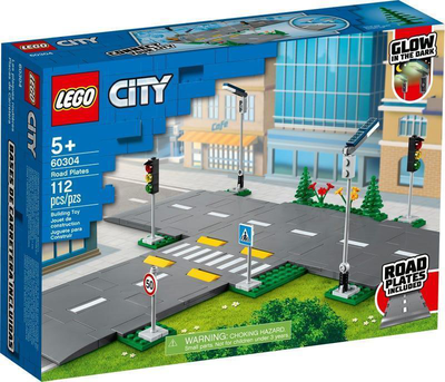 Lego city 60304 road plates playset, , medium