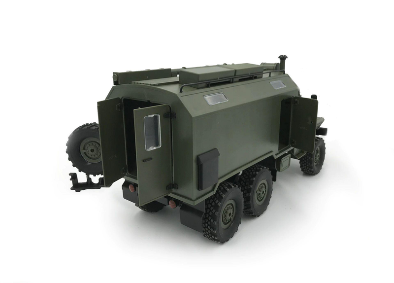 Product image: Six-wheel drive remote control rc military truck crawler, , medium-null