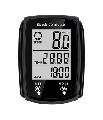 Bicycle touch screen speedometer, Black, medium