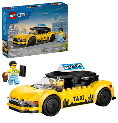 Lego city 60487 yellow taxi, , medium