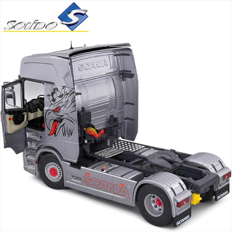 Product image: Solido 1/24 2023 scania 580s highline, silver, , medium-null