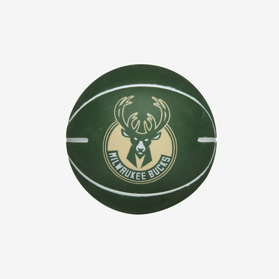 Wilson nba team dribbler milwaukee bucks mini basketball, , medium
