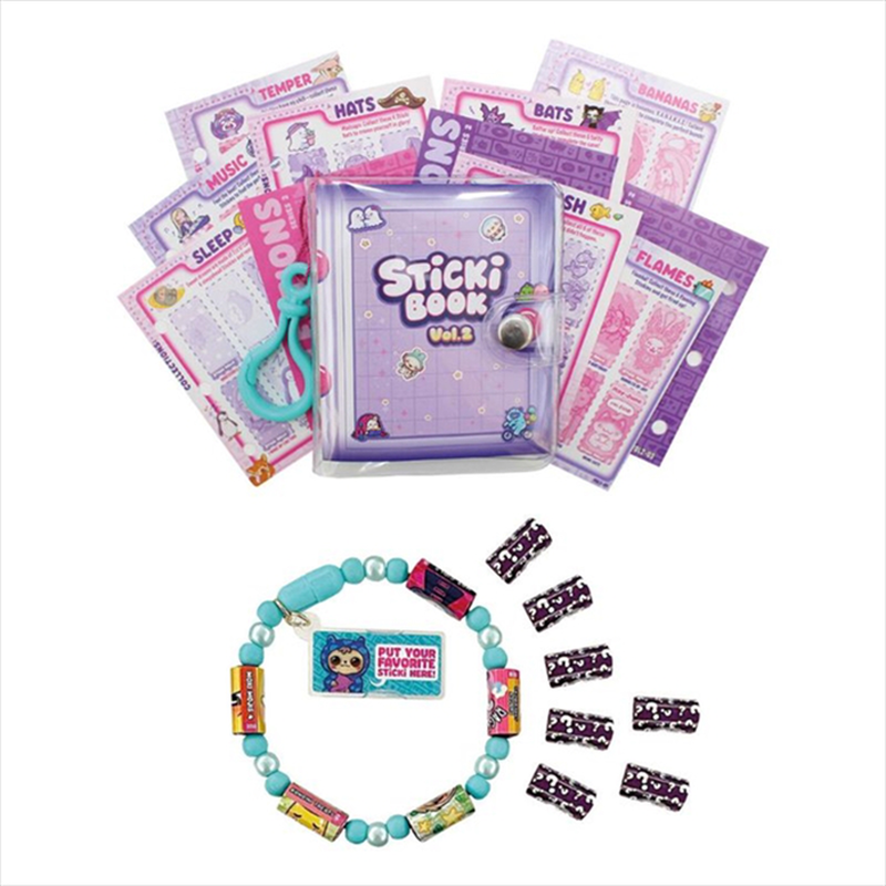 As sticki rolls bracelet with stickers  collection album, , medium-null
