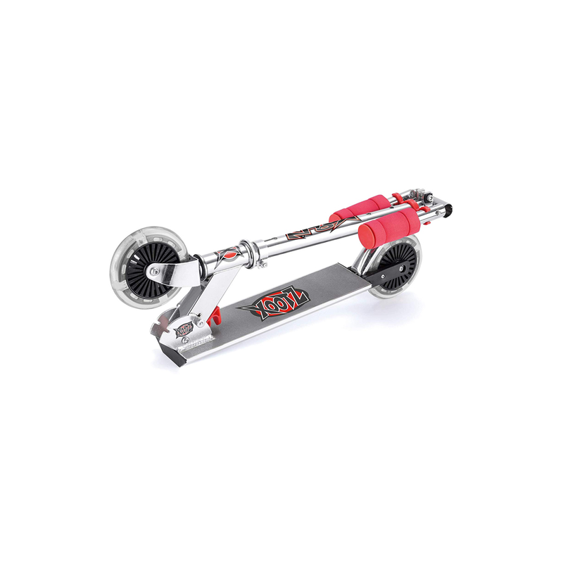 Xootz folding scooter led wheels - red, , medium-null