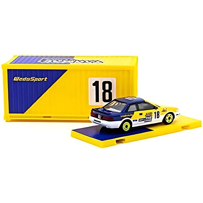 Product image: Tarmac toyota corolla levin ae92 jtcc #18 yellow / white / blue with container limite, , medium-null