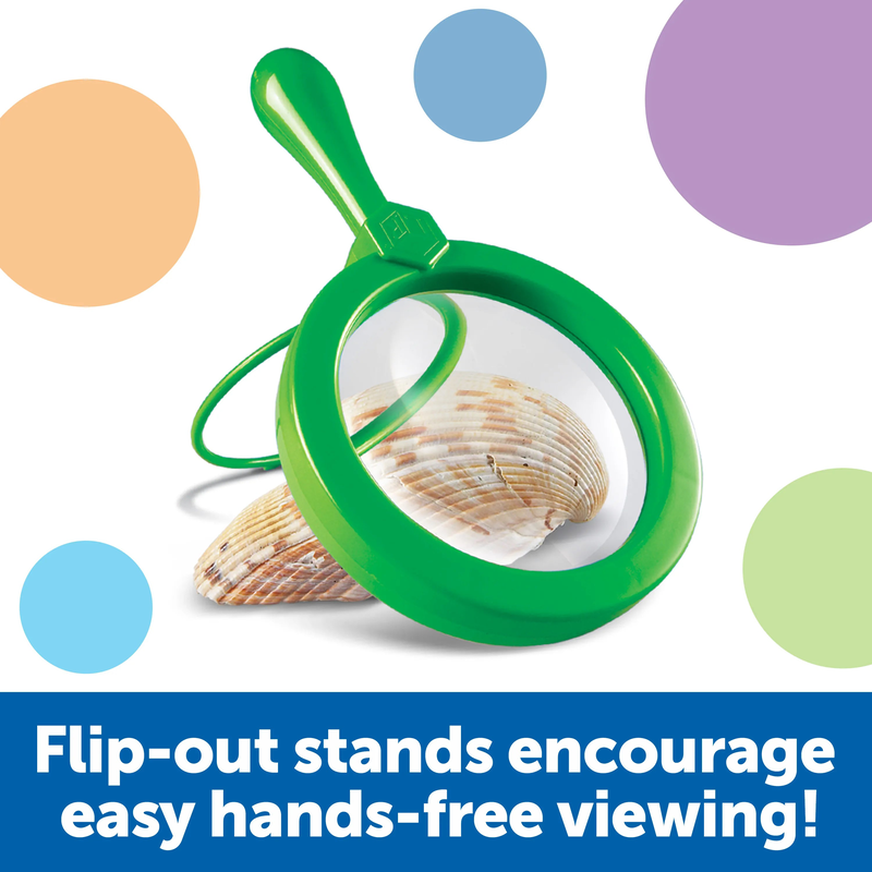 Learning resources primary science jumbo magnifiers, set of 6 image number null