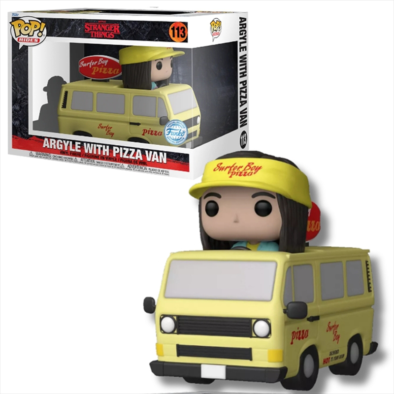 Product image: Funko pop! Rides super deluxe: stranger things - argile with pizza van special edition #113 vinyl fi, , medium-null