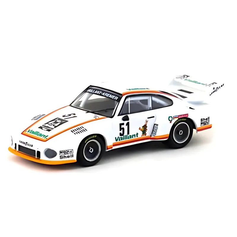 Tarmac 1/64 porsche 935/77 #51 drm zolder bergischer lowe 1977, white/orange, , medium image number null