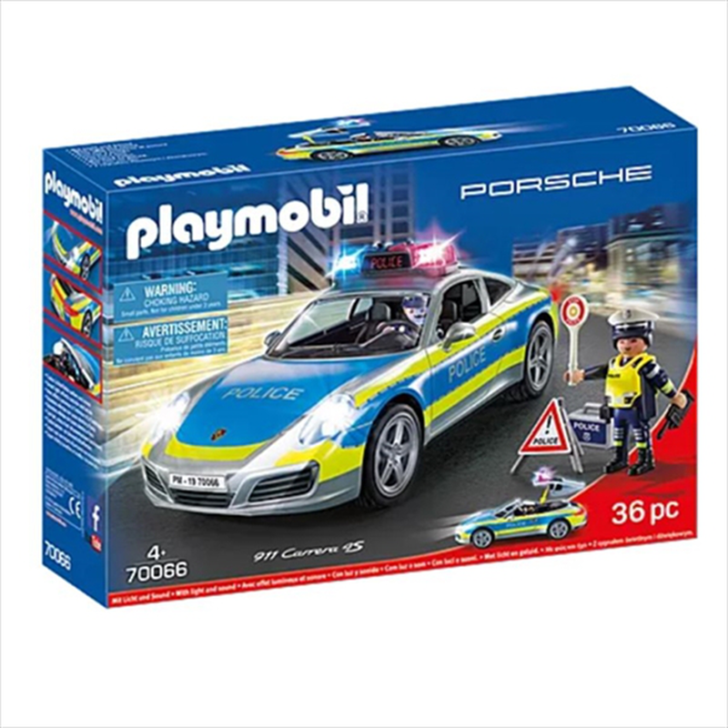 Playmobil 700066 porche 911 carrera 4s police, , medium-null