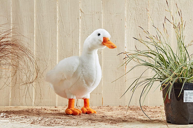 Living nature large duck 35cm soft toy, , medium-null