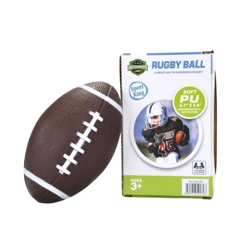 United sports &mu;&pi;ά&lambda;&alpha; rugby 6.7" x 3.8" &alpha;&pi;ό &mu;&alpha;&lambda;&alpha;&kappa;ό pu, 5+ &epsilon;&tau;ώ&nu;, , medium-null