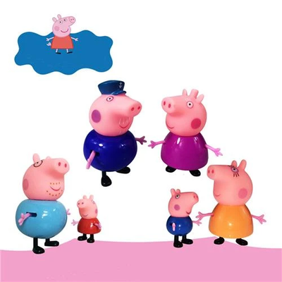 Peppa pig figures 6 pieces 4-9cm