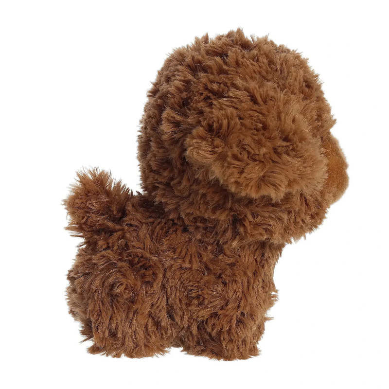 Aurora teddy pets brown poodle 17cm soft toy, , medium-null