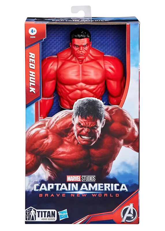 Captain america titan hero red hulk action figure - 30cm, , medium-null
