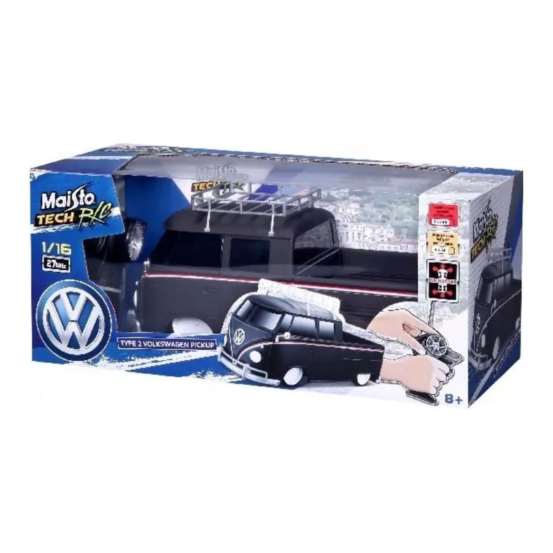 Maisto tech 82707 τηλεκατευθυνόμενο κλασικό όχημα r/c volkswagen type 2 pickup για συλλέκτες και λάτρεις κλασικών οχημάτων, , medium-null